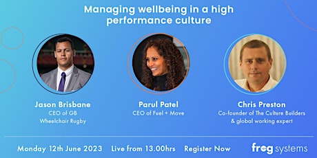 Managing wellbeing in a high performance culture