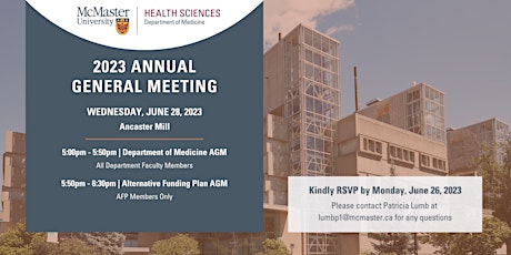 2023 Department of Medicine Annual General Meeting