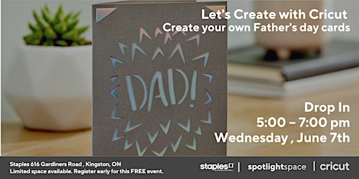 Let's Create with Cricut - Create your own Father's day cards primary image