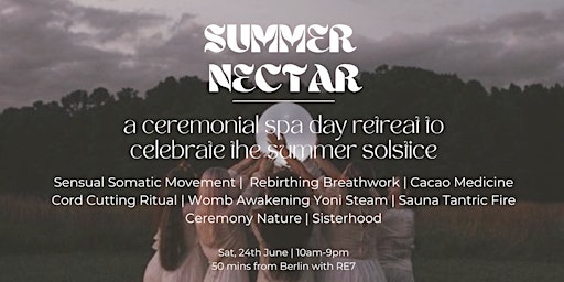Summer Nectar: A Ceremonial Spa Day Retreat (w/ Cacao, Sauna + Breathwork) primary image