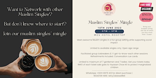 Hauptbild für Muslim Singles' Mingle | Meet for a Cause