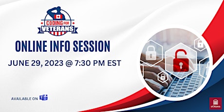 Coding for Veterans Online Info Session- June 29th, 2023 at 1930 Hrs