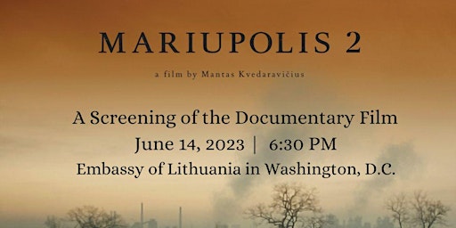 Commemoration of the Day of Mourning and Hope& screening of "Mariupolis 2" primary image
