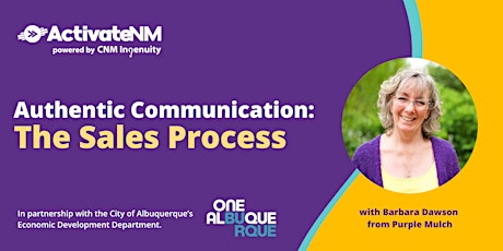 Authentic Communication in the Sales Process -- Workshop primary image