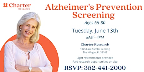 FREE Alzheimer's Prevention Screening