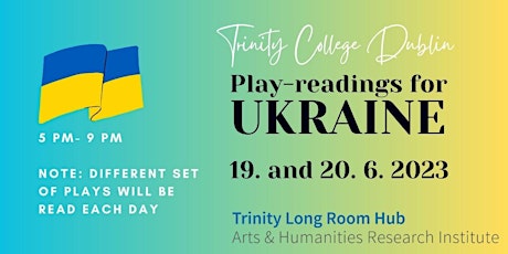 Ukrainian Play Readings at Trinity College Dublin