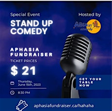 Comedy Fundraiser for The Aphasia Centre!