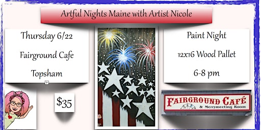 Wood Pallet Paint Night -Independence Day at Fairground Cafe, Topsham primary image
