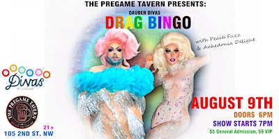 Pregame Tavern Presents: Dauber Diva Drag Bingo 08/09 primary image