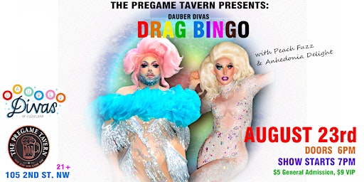 Pregame Tavern Presents: Dauber Diva Drag Bingo 08/23 primary image