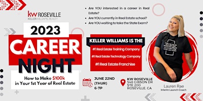 Keller Williams Roseville Career Night