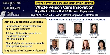 Payer & Provider Roundtable Summit: Whole Person Care Innovation