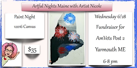Paint Night FUNdraiser for AmVet Post 2, Yarmouth