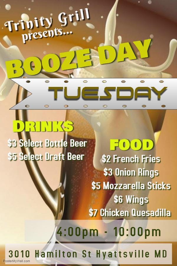 Booze Day Tuesday