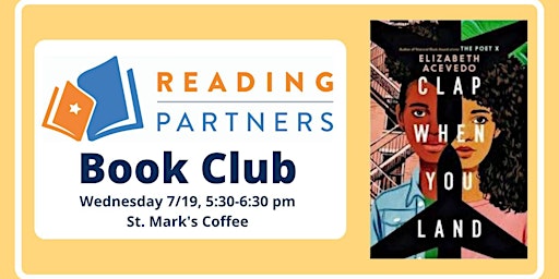 Hauptbild für Reading Partners Book Club- July