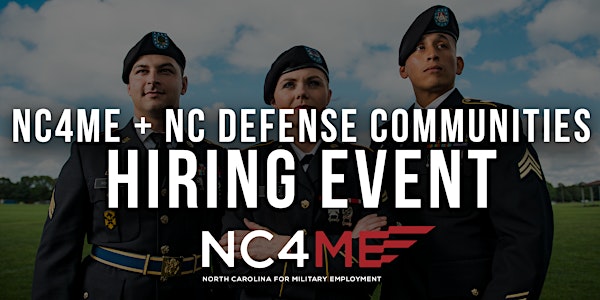 NC4ME + NC Military Affairs Commission Hiring Event