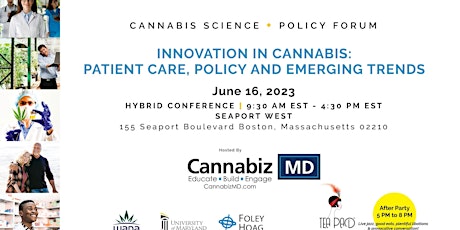 Boston CannabizMD  Cannabis Science + Policy Forum