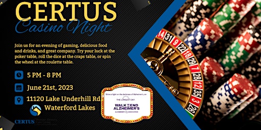 Casino Night Event to Support the Alzheimers Association on the Longest Day  primärbild
