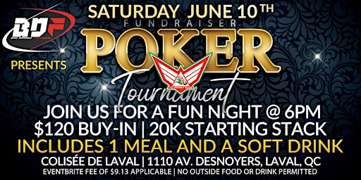 Flying Cedars Hockey Club - Poker Tournament Fundraiser (Presented by BDF) primary image