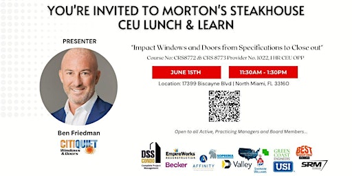 Morton's Lunch & Learn - Impact Windows & Doors