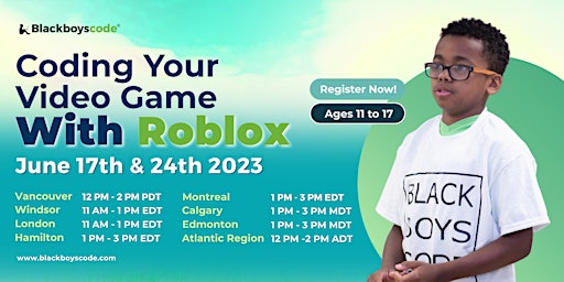 Image principale de Boys Code Atlantic Region -  Coding Your Own Video Game With Roblox(Online)