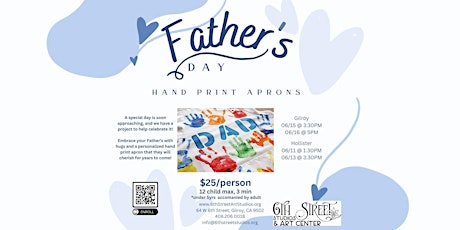 Father's Day Hand Print Apron (Gilroy)