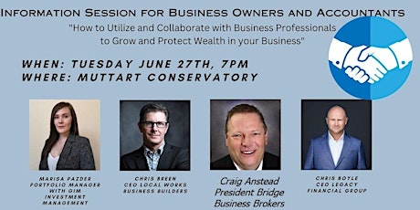 Utilize  Professionals to Help Grow and Protect Wealth in your Business