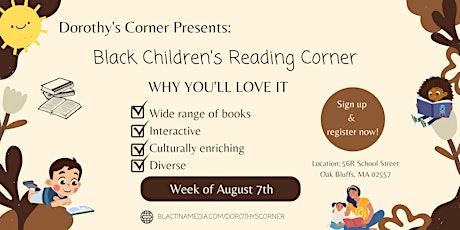 Black Children's Reading Corner - Oak Bluffs