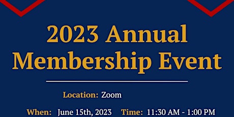 Annual Membership Event