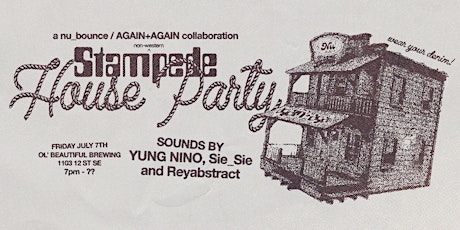 STAMPEDE HOUSE PARTY: a nu_bounce / A+A collaboration