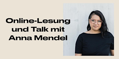 Online-Lesung und Talk mit Anna Mendel: »WIR«