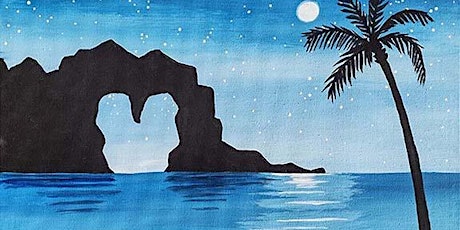 Sip and Paint - "Blue Heart Cliff"  Carte Hotel