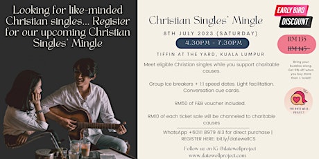 Christian Singles' Mingle | Date for a Cause | Date Well Project