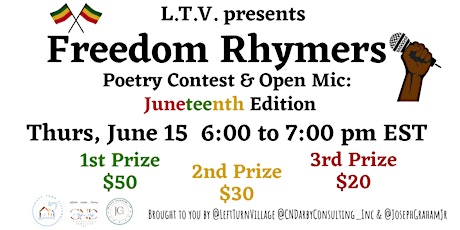 Freedom Rhymers Poetry Contest: Juneteenth Edition