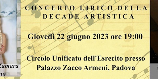 Hauptbild für Concerto Lirico della Decade Artistica