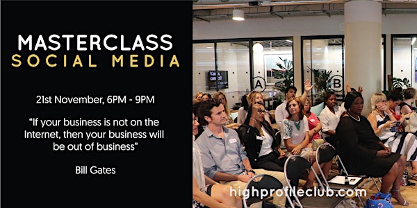 Masterclass: Social Media