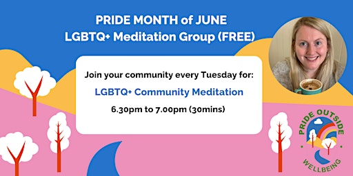 FREE LGBTQ+ Evening Meditation Group for Pride Month (June)  primärbild