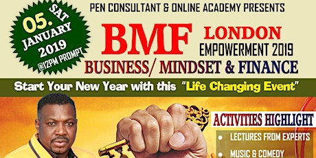 BMF (BUSINESS/ MINDSET & FINANCE) LONDON EMPOWERMENT 2019 primary image