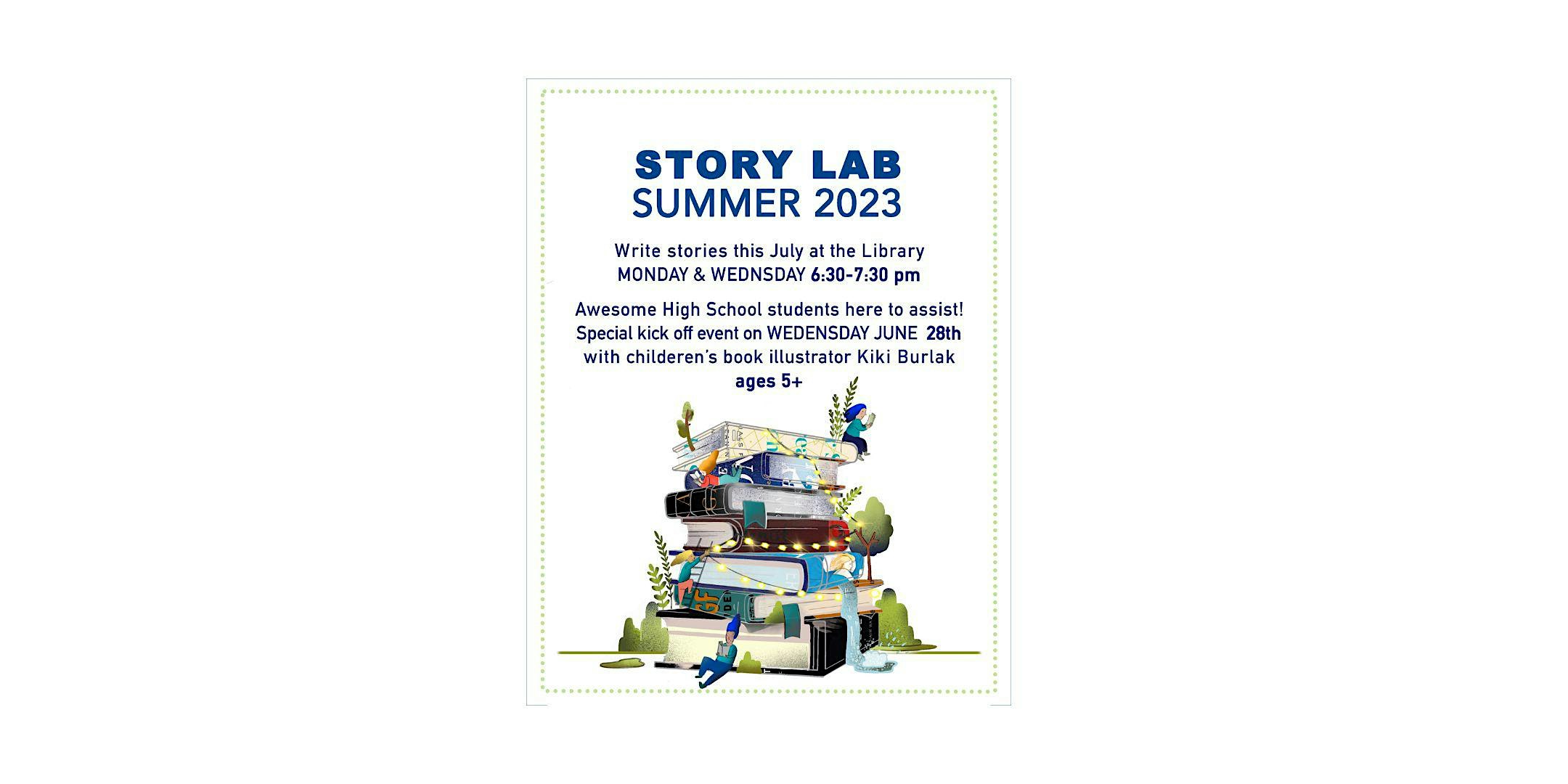 Story Lab with local artist Kiki Burlak!