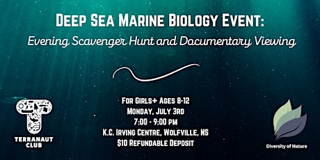 Deep Sea Marine Biology:  Evening Scavenger Hunt &  Documentary Viewing