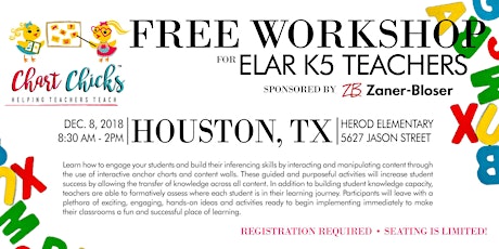 CANCELLED DUE TO WEATHER! Houston Charting with the Chicks (TM) ELAR Training