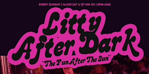 Copy of Litty After Dark at Alice on U St. (Sun. June 18th) primary image