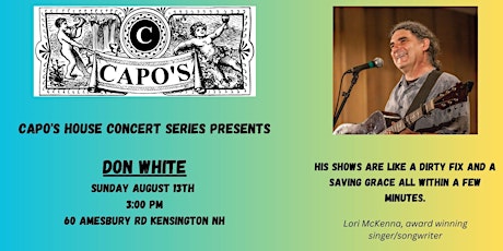 Capo's House Concert Series presents Don White