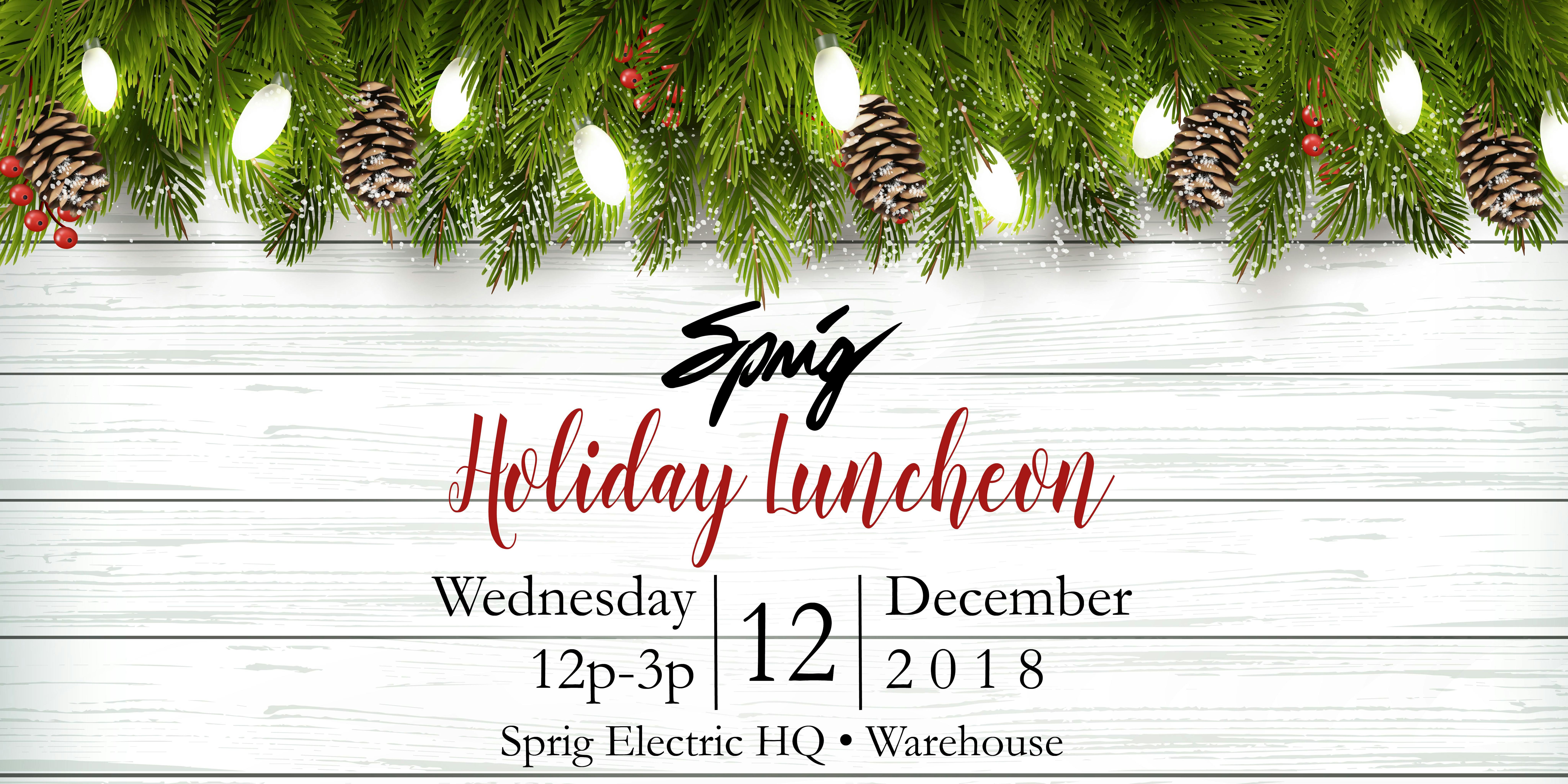 Sprig Electric Holiday Luncheon