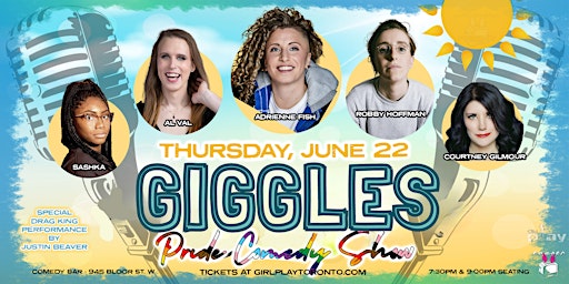 "GIGGLES" PRIDE COMEDY SHOW (7:30 & 9 PM shows!) primary image