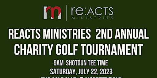 Primaire afbeelding van Reacts Ministries 2nd Annual Golf Tournament