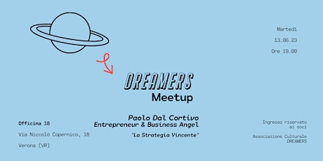 DREAMERS Meetup con Paolo Dal Cortivo (Entrepreneur & Business Angel)