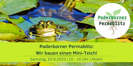 1. Paderborner Permablitz: Wir bauen einen Mini-Teich!