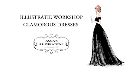 Primaire afbeelding van Workshop mode illustraties - thema glamorous dresses