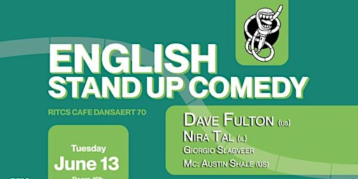 Primaire afbeelding van English Comedy at RITCS café: Dave Fulton & Nira Tal